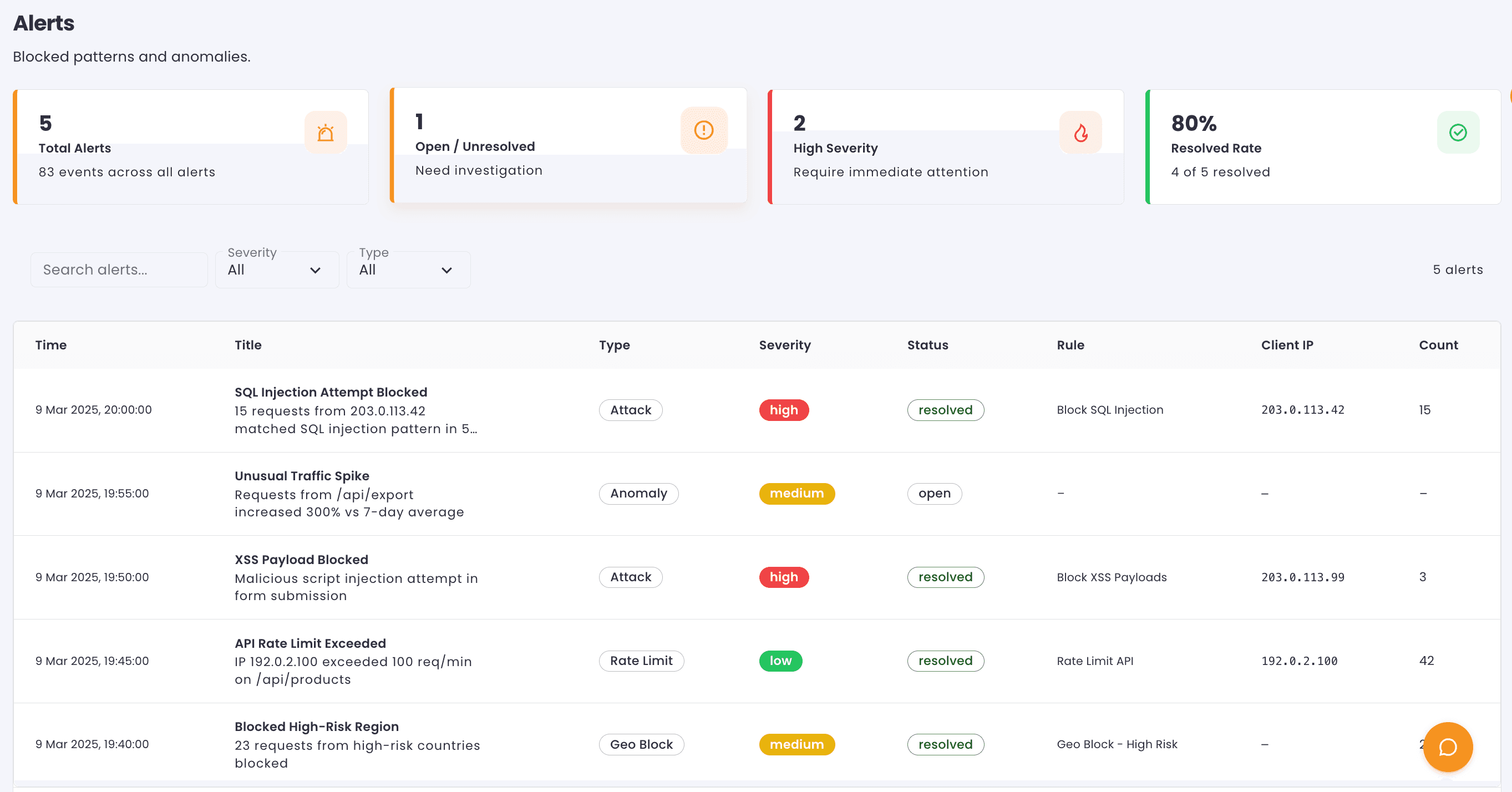 Preserve Edge Alert Notifications Interface
